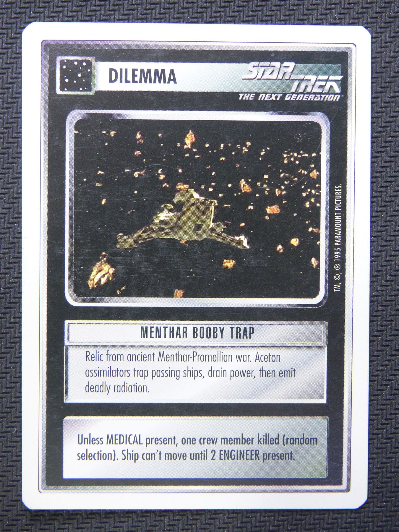 Dilemma Menthar Booby Trap - Star Trek CCG Next Gen #4XY