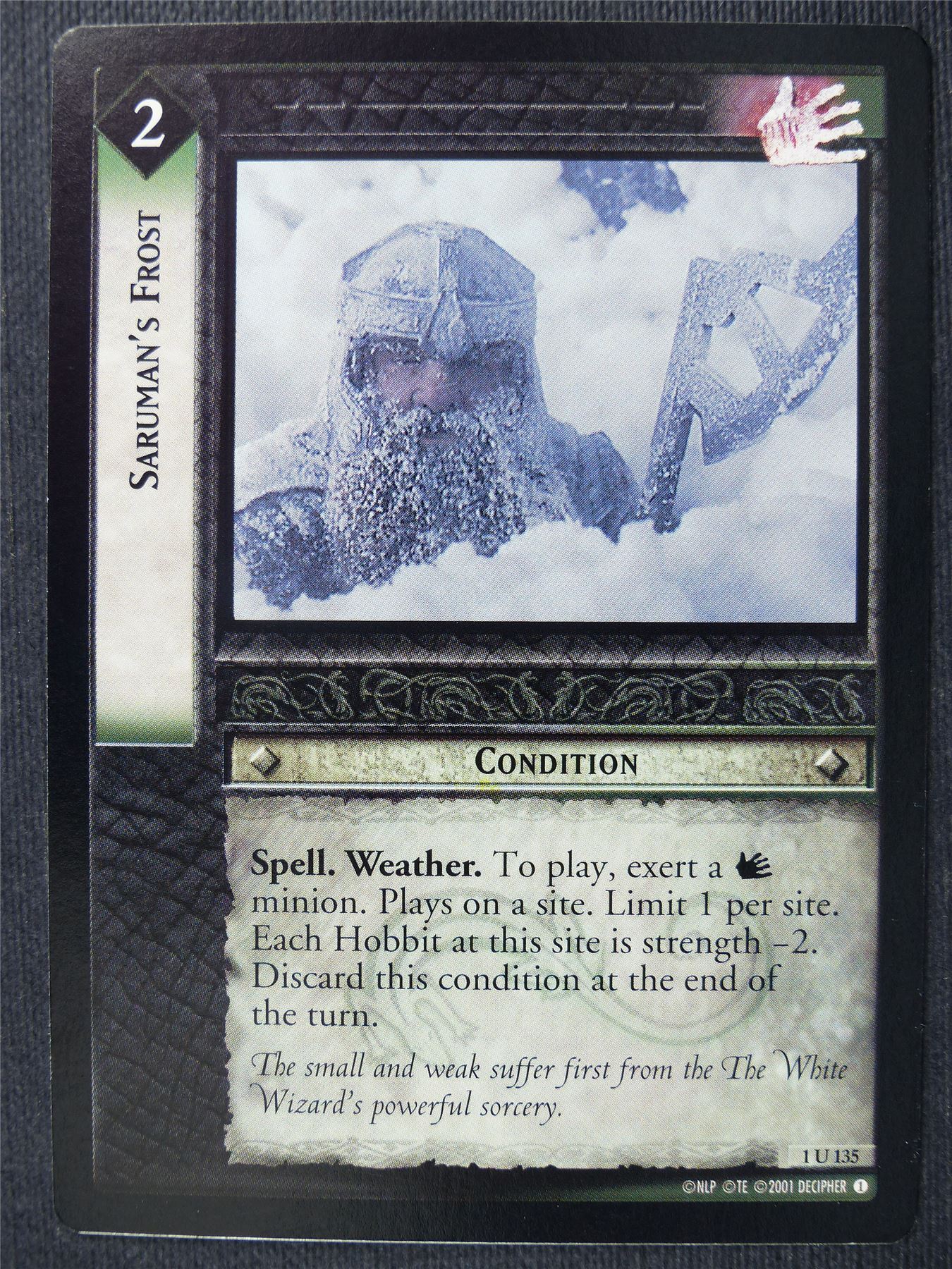 Saruman's Frost 1 U 135 - LotR Cards #2ZF