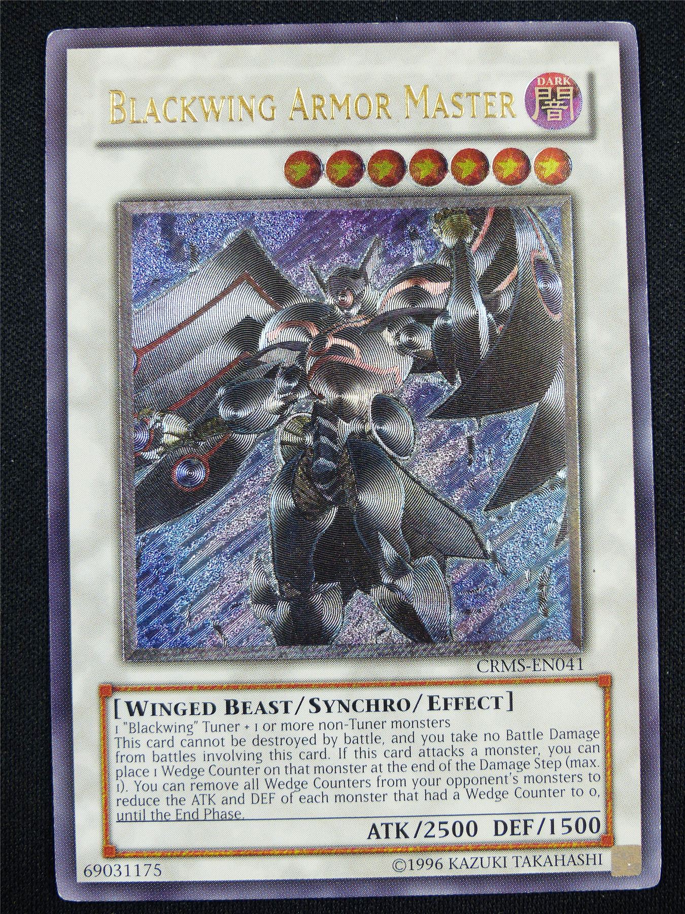 Blackwing Armor Master CRMS Ultimate Rare - Yugioh Card #QH