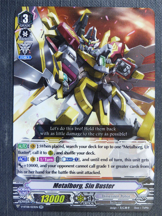 Metalborg Sin Buster V-BT08 RR - Vanguard Card #7WR