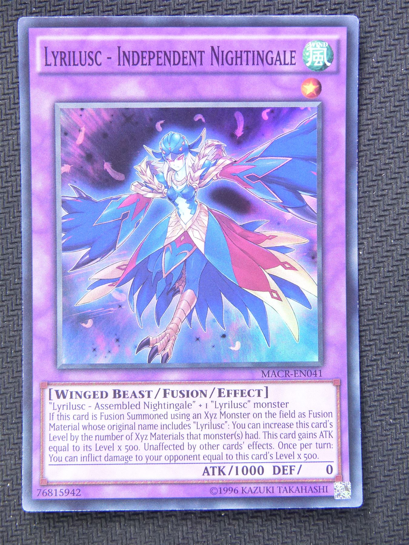 Lyrilusc Independent Nightingale MACR - Super Rare - Yugioh Card #5O2