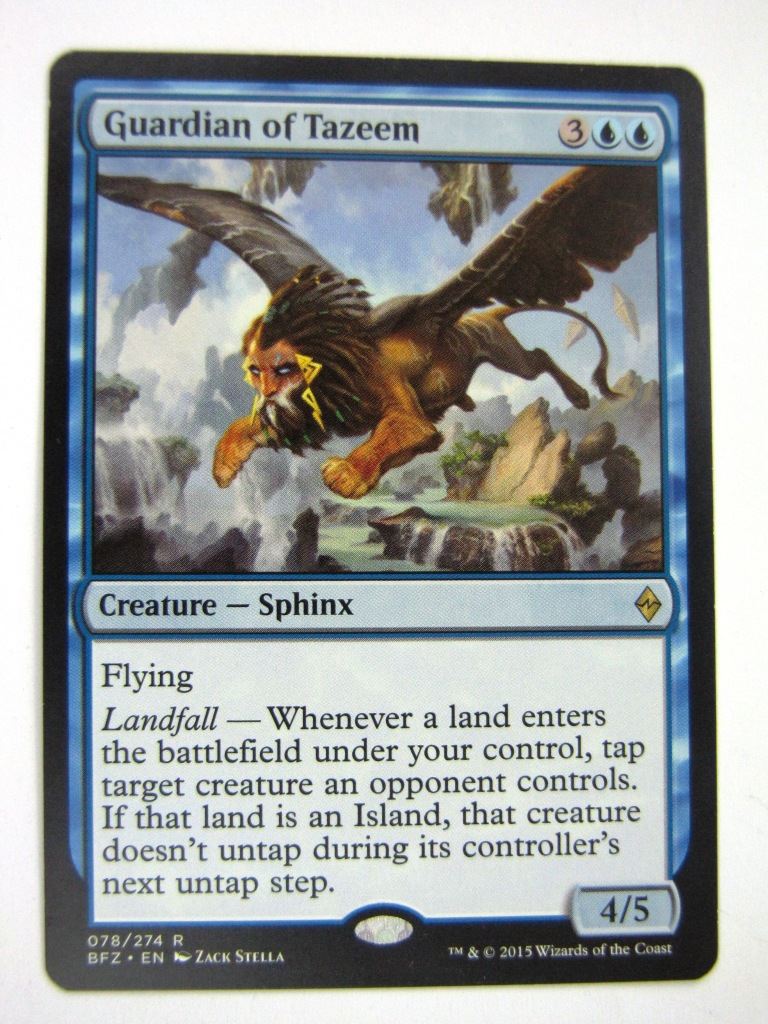 MTG Magic Played Cards: GUARDIAN OF TAZEEM # 7D25