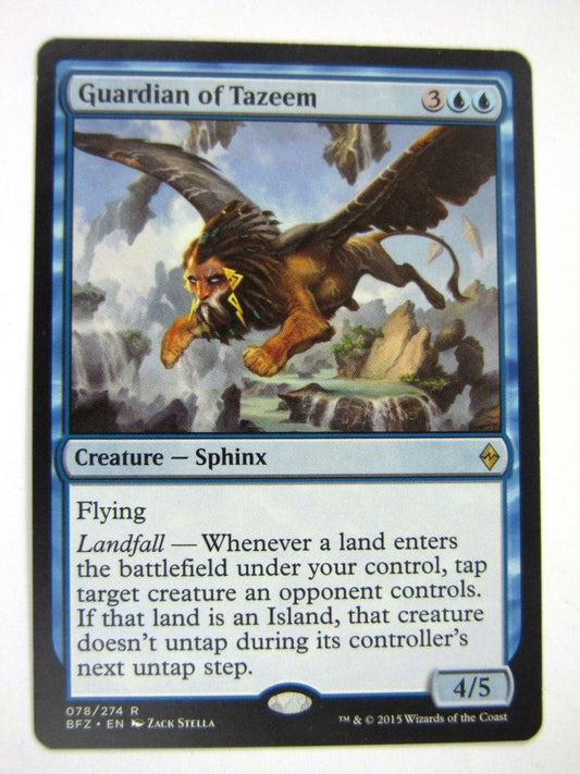MTG Magic Played Cards: GUARDIAN OF TAZEEM # 7D25