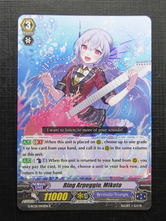 Vanguard Cards: RING ARPEGGIO, MIKOTO G-RC01 R # 26E19