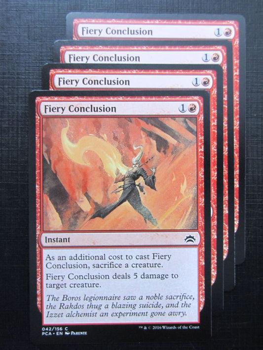 MTG Magic Cards: FIERY CONCLUSION x4 # 26A54