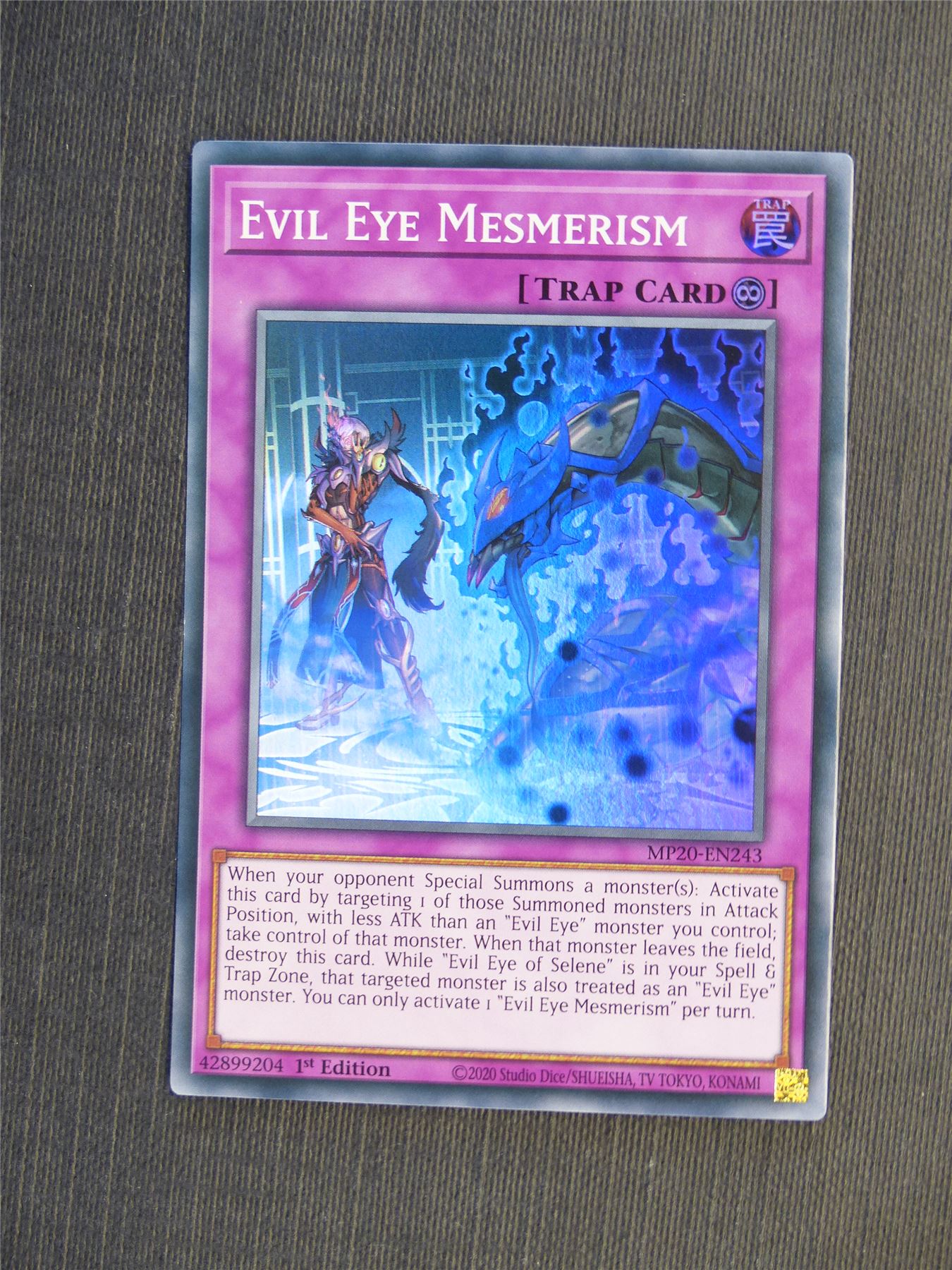 Evil Eye Mesmerism MP20 Super Rare - 1st ed - Yugioh Cards #5K7