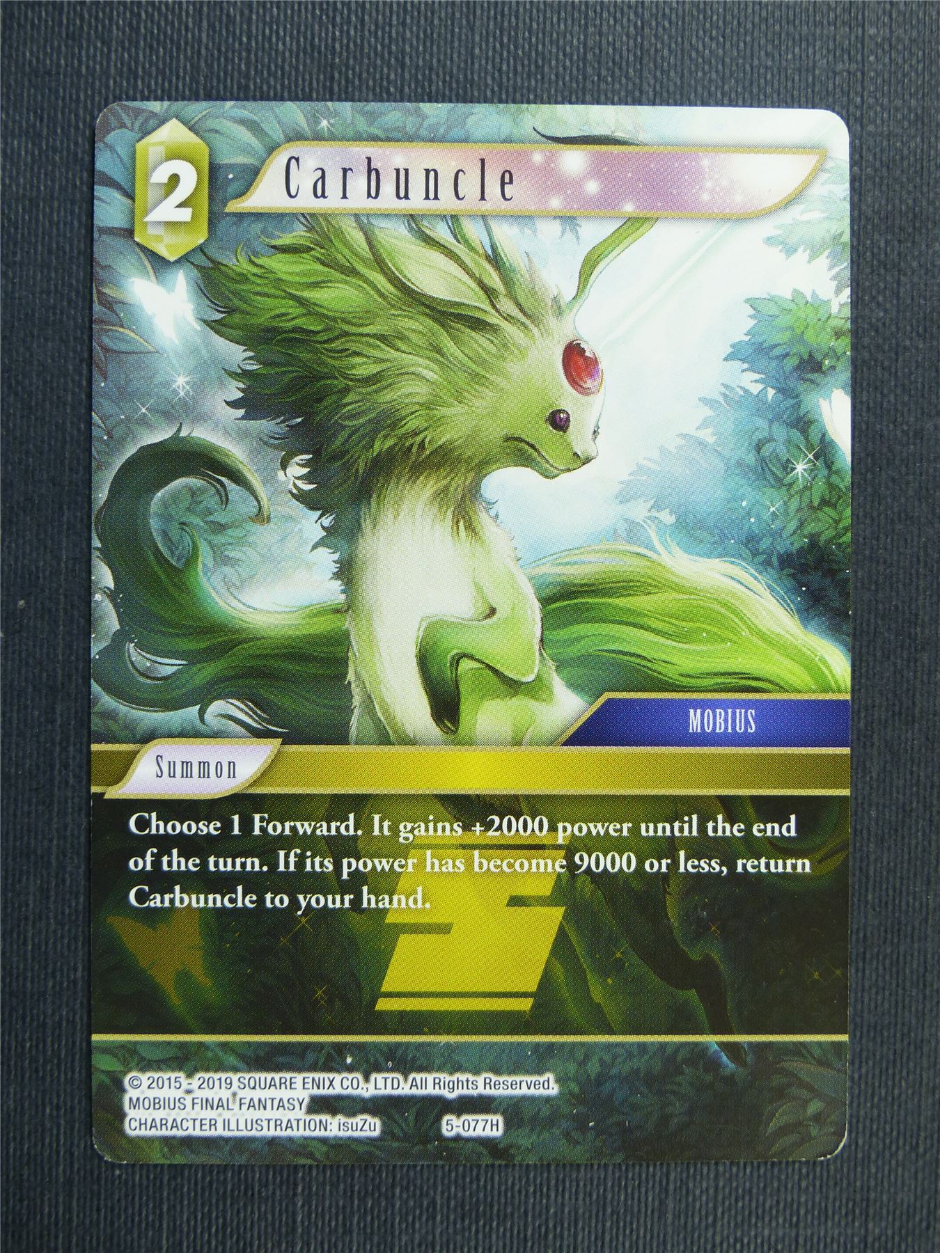 Carbuncle 5-077H - Final Fantasy Cards #24V