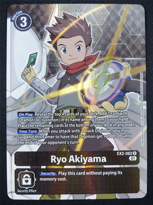 Ryo Akiyama EX2-062 R alt art - Digimon Card #1OJ