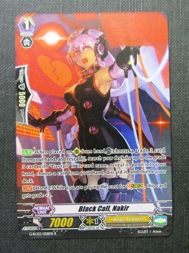 Black Call Nakir G-RC02 R - Vanguard Cards # 7C71