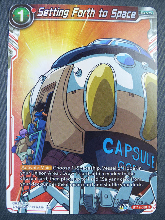 Setting Forth to Space BT17 Foil - Dragon Bal Super Card #8ZE