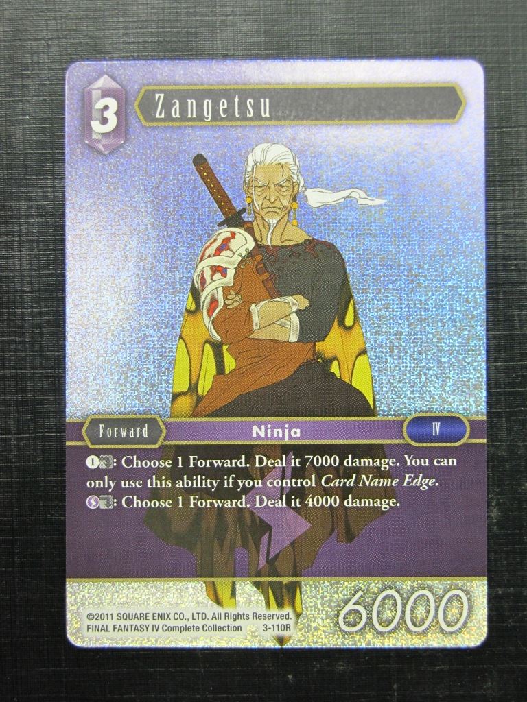 ZANGETSU 3-110R FOIL - Final Fantasy Card # I65