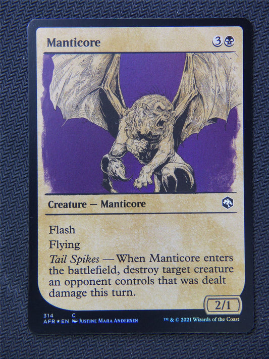 Manticore Foil Rulebook Art - Mtg Forgotten Realms #1GF