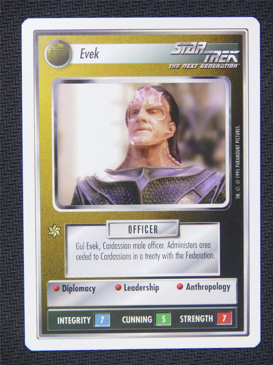 Evek White Border - Star Trek Next Gen Card #4Q3