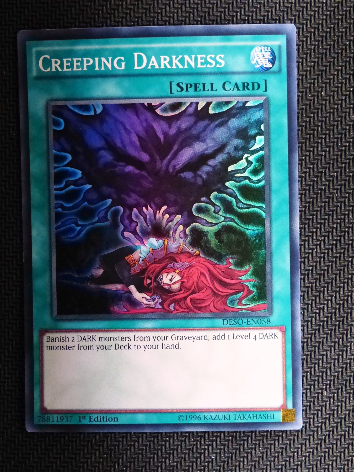 Creeping Darkness DESO - Super Rare - Yugioh Card # 1H7