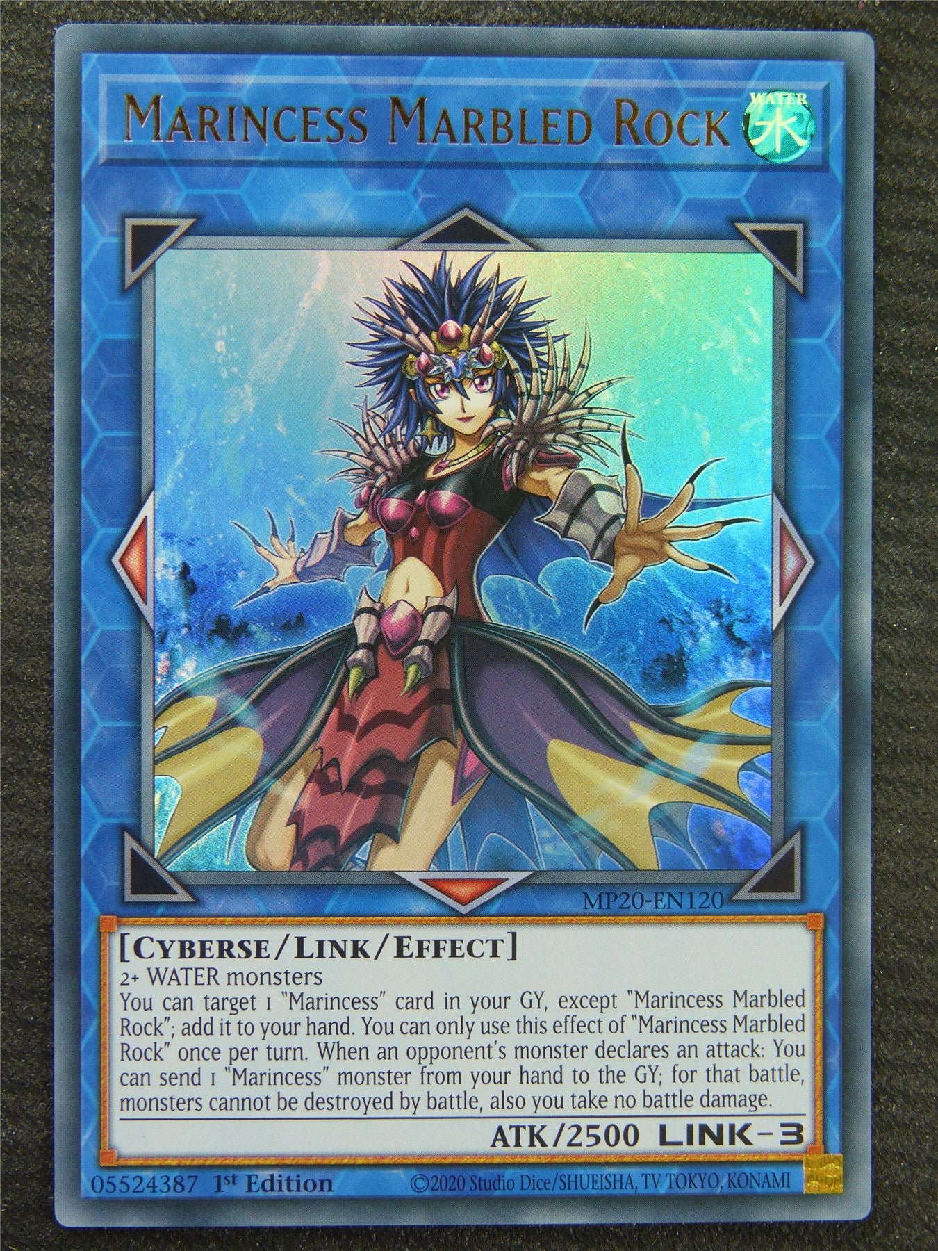 Marincess Marbled Rock MP20 Ultra Rare - 1st ed - Yugioh Card #8QO