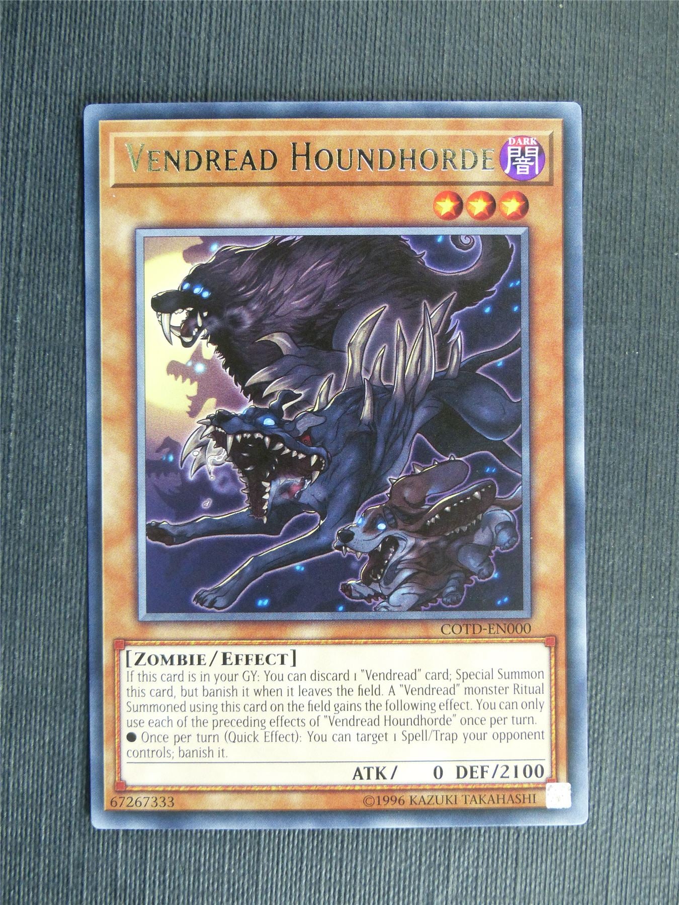 Vendread Houndhorde COTD Rare - Yugioh Cards #ZX