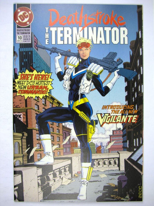 DC Comic: DEATHSTROKE, THE TERMINATOR #10 MAY 1992 # 22E33