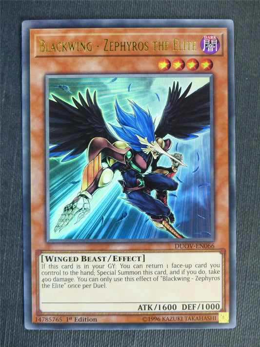 Blackwing - Zephyros the Elitwe DUOV Ultra Rare - 1st ed - Yugioh Cards #288