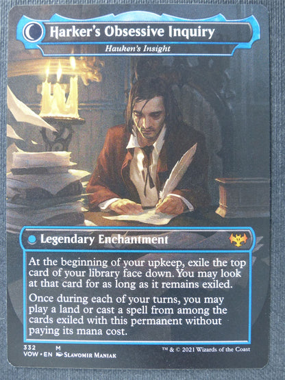 Jonathan Harker Showcase art - Crimson Vow - Mtg Card #2DL