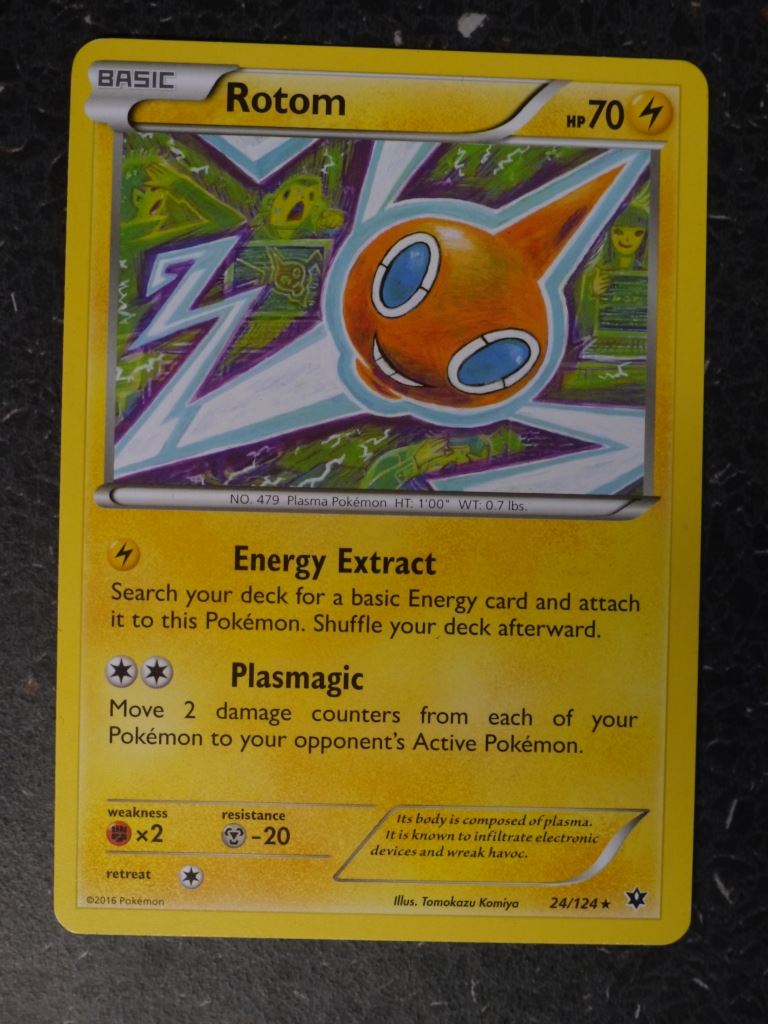 Pokemon Cards: ROTOM 24/124 RARE # 9I48