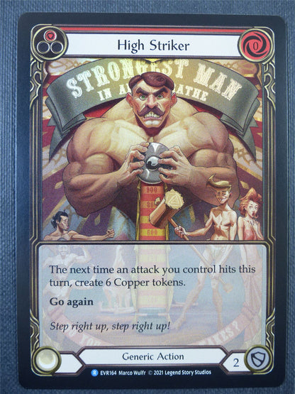 High Striker Red Extended Foil - 1st ed Everfest - Flesh & Blood Card #6F7