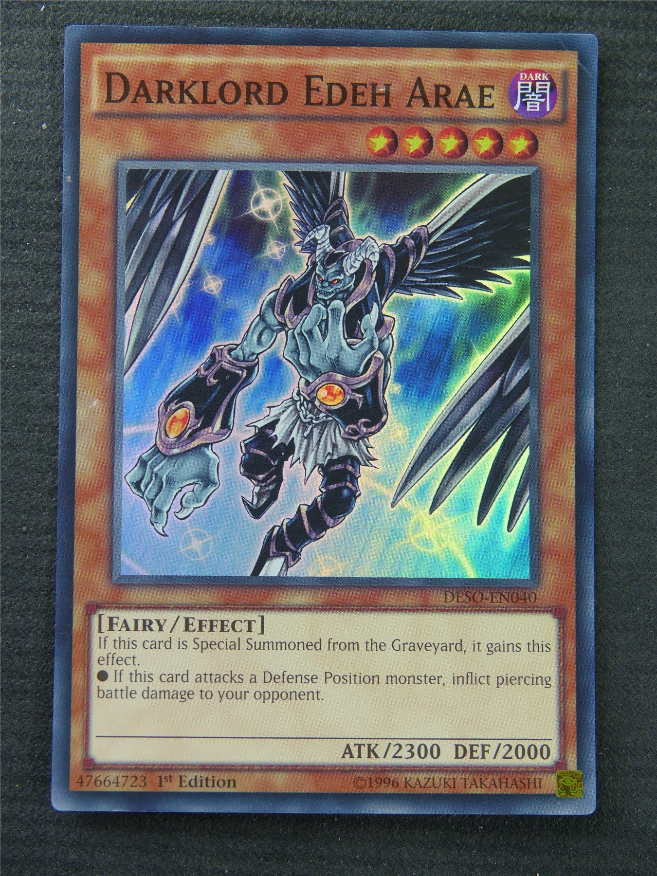 Darklord Edeh Arae DESO Super Rare - 1st Edition - Yugioh Card #1Q6