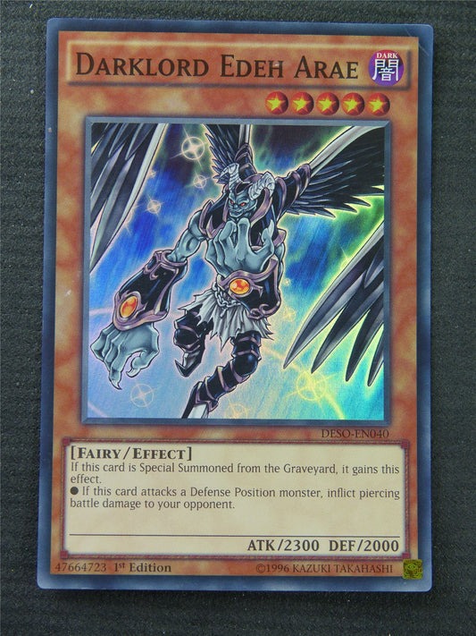 Darklord Edeh Arae DESO Super Rare - 1st Edition - Yugioh Card #1Q6