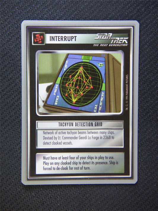 Interrupt Tachyon Detection Grid - Star Trek Silver Border Card Decipher #2FG