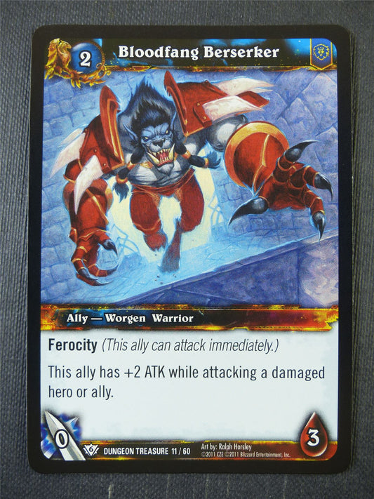 Bloodfang berserker 11/60 Foil - WoW Card #19S