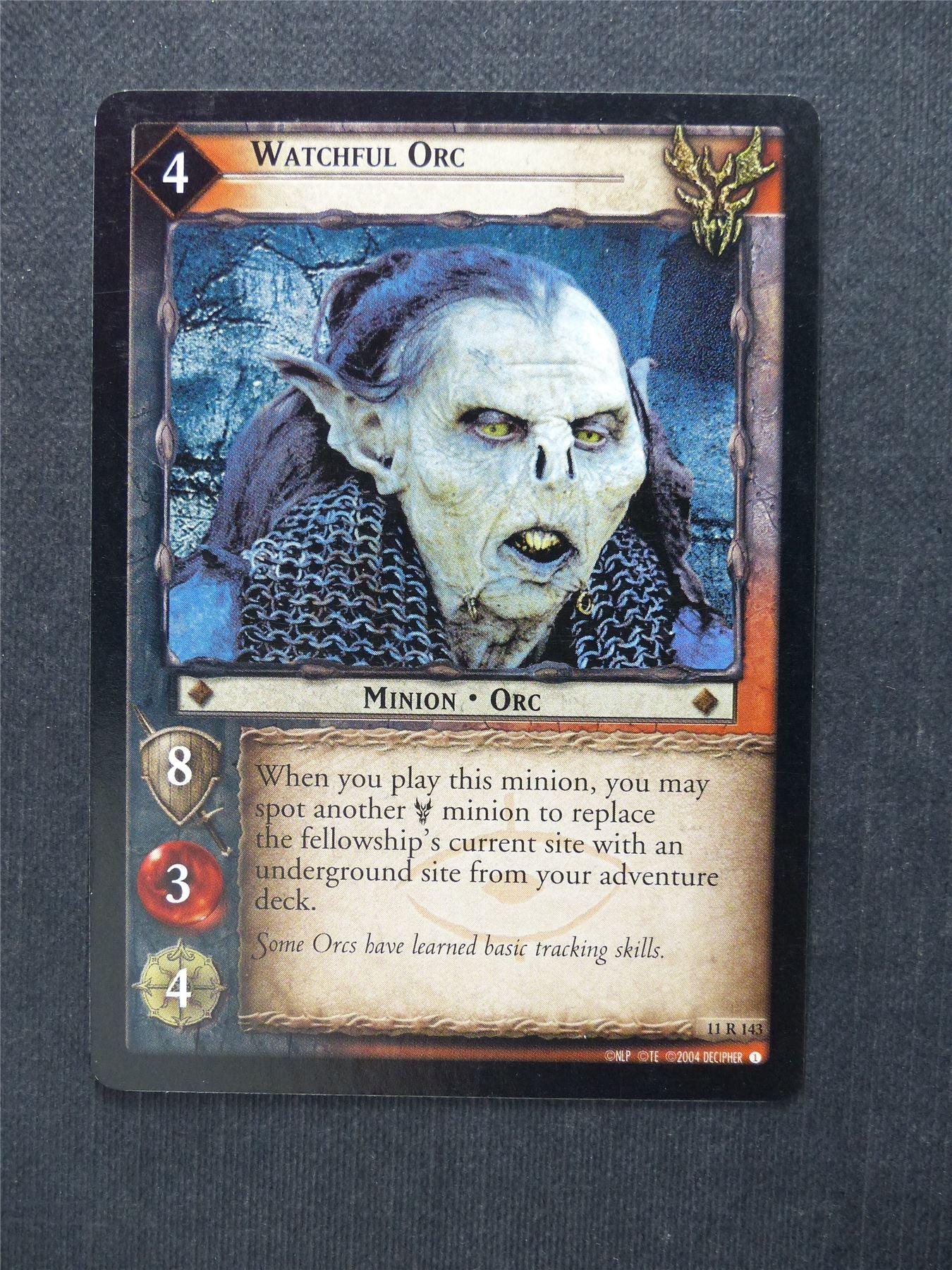 Watchful Orc 11 R 143 - LotR Cards #69