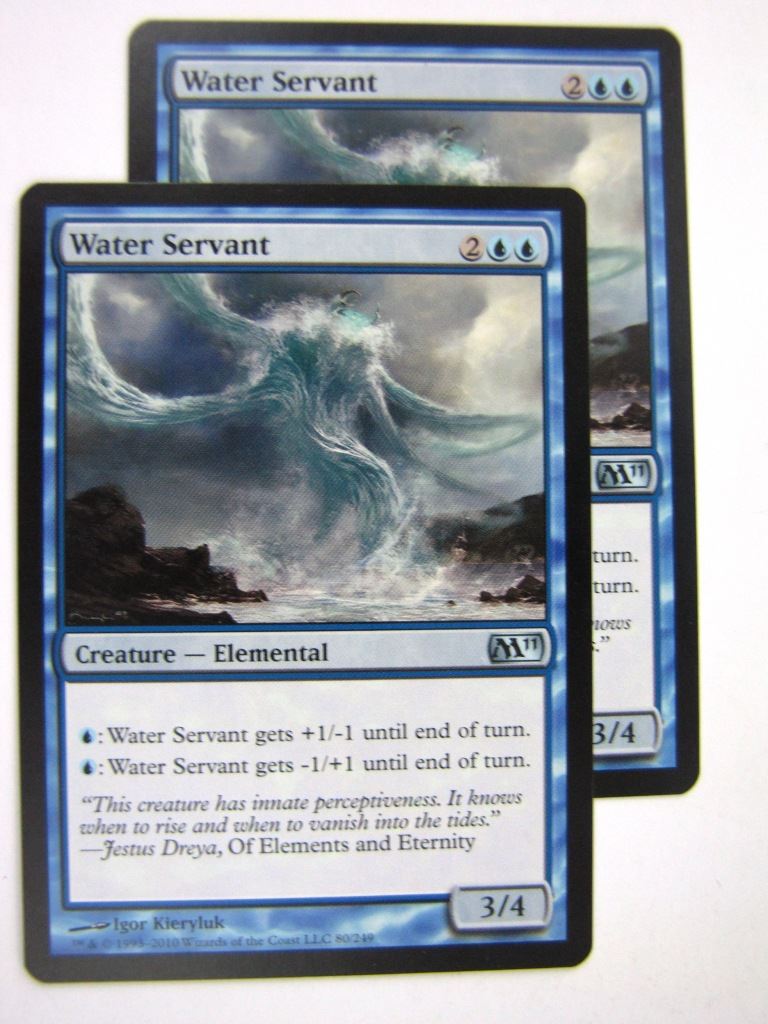 MTG Magic Played Cards: WATER SERVANT x2 # 8A25