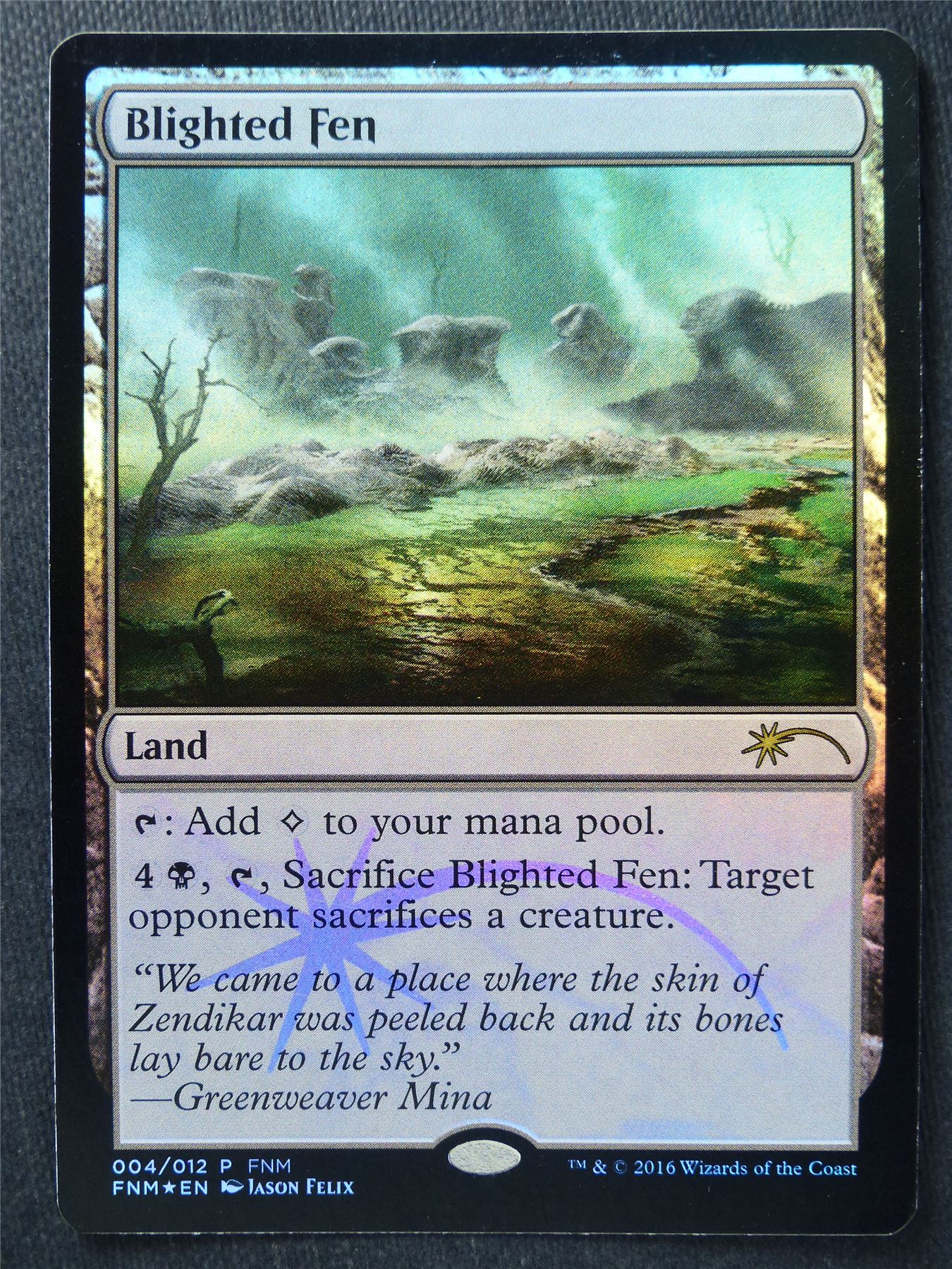 Blighted Fen Promo Foil - Mtg Magic Cards #M7