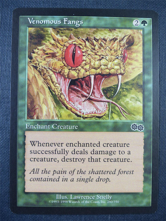 Venomous Fangs - Urza's Saga - Mtg Card #738