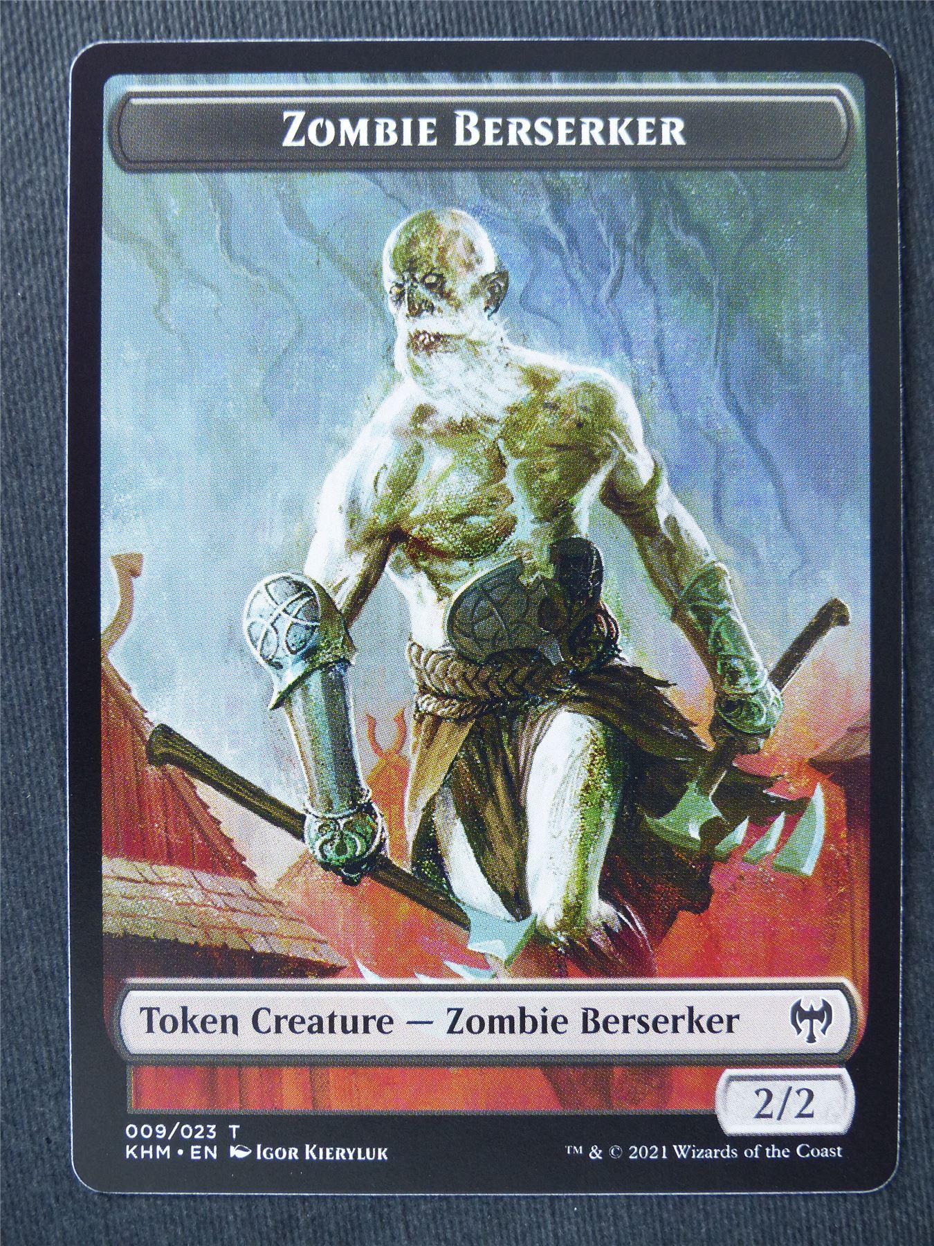 Zombie Berserker Token - Mtg Magic Cards #VC