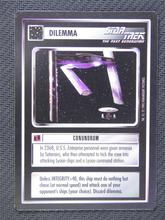 Dilemma Conundrum - Star Trek CCG Next Gen #59A