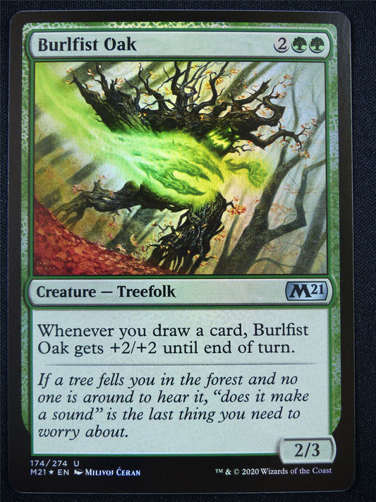Burlfisk Oak Foil - Mtg Card #1IS