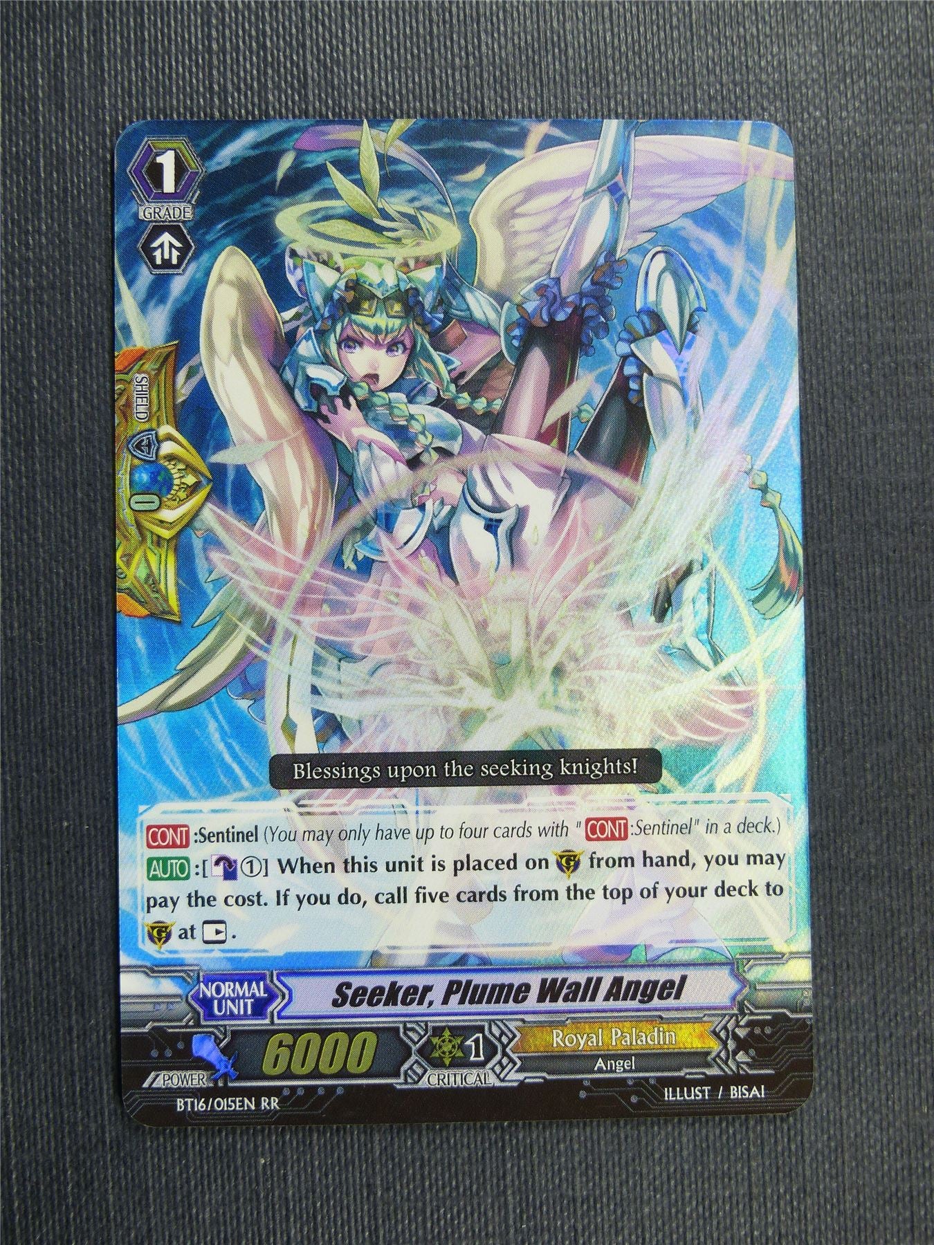 Seeker Plume Wall Angel BT16 RR - Vanguard Cards #WF