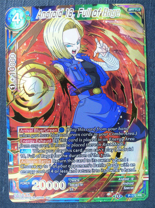 Android 18 Full of Rage Foil - Mythic Booster - Dragon Ball Super Card #438