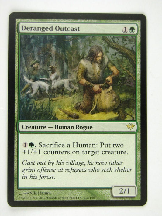 MTG played Cards: DERANGED OUTCAST # 13G25