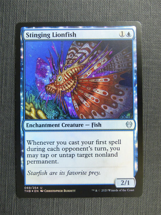 Stingin Lionfish Foil - Theros Collector Ed - Mtg Magic Cards #3KA