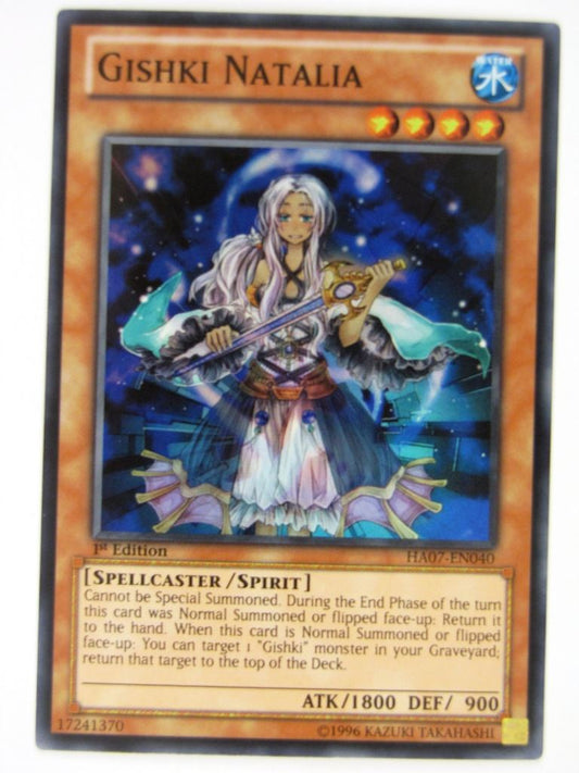 Yugioh Cards: GISHKI NATALIA HA07 SUPER RARE # 21G14