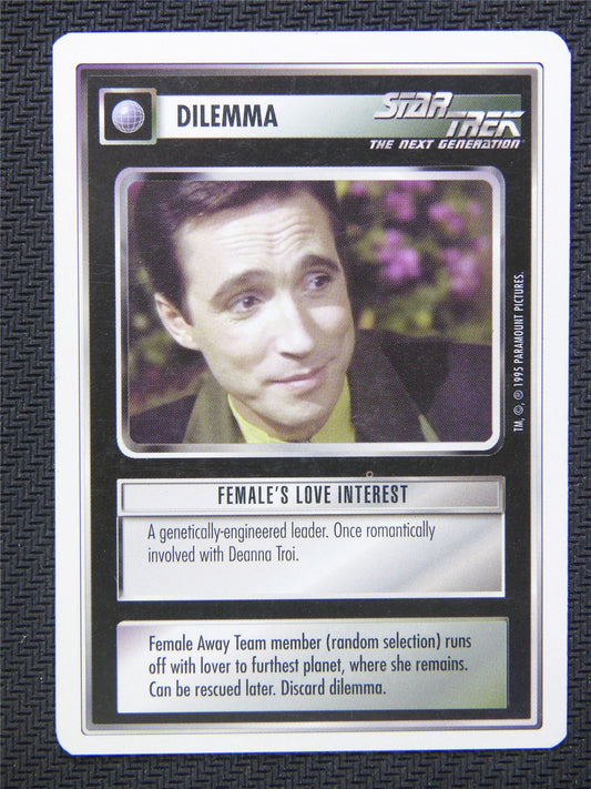 Dilemma Females Love Interest - Star Trek CCG Next Gen #4XQ