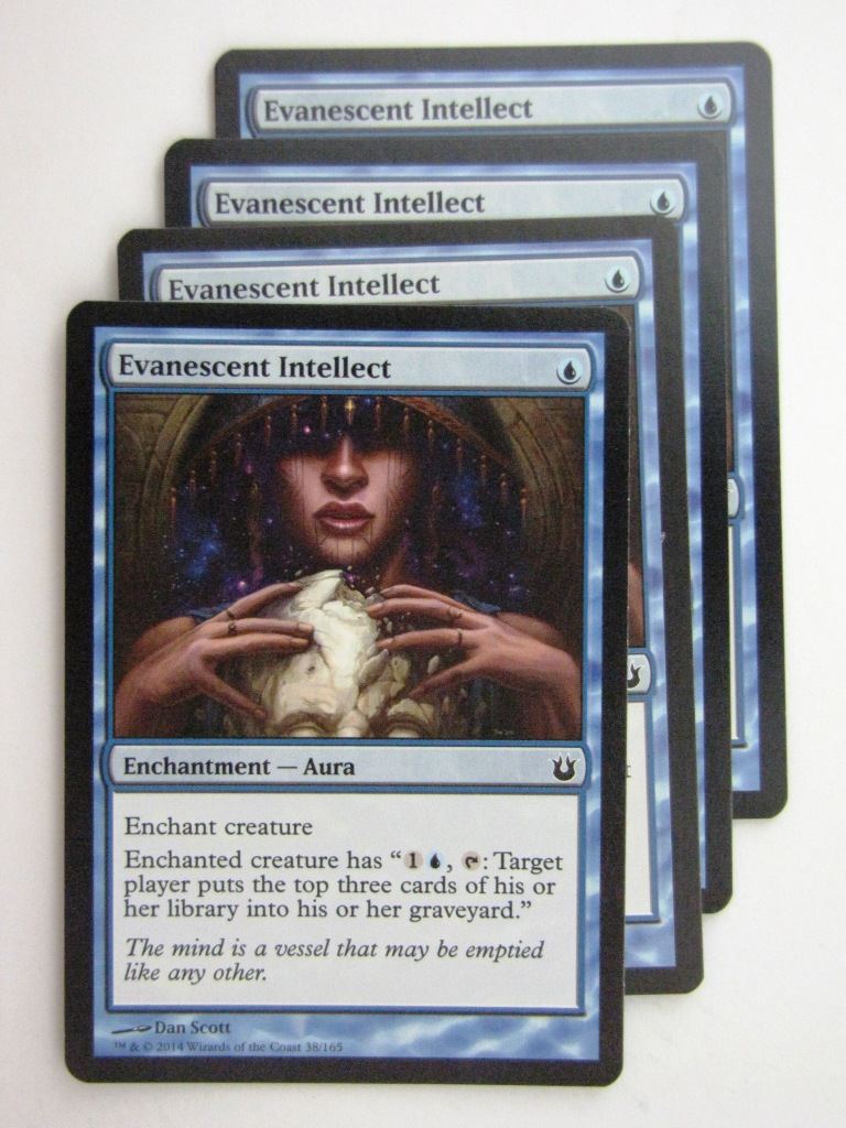 MTG Magic Cards: EVANESCENT INTELLECT x4 Born of the Gods playset # 24B95