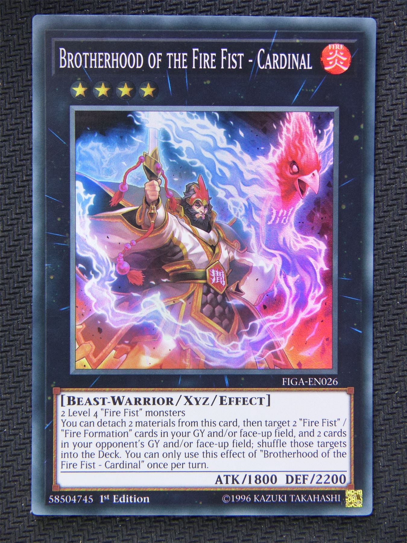 Brotherhood Fire Fist Cardinal FIGA - Super Rare - Yugioh Card #622