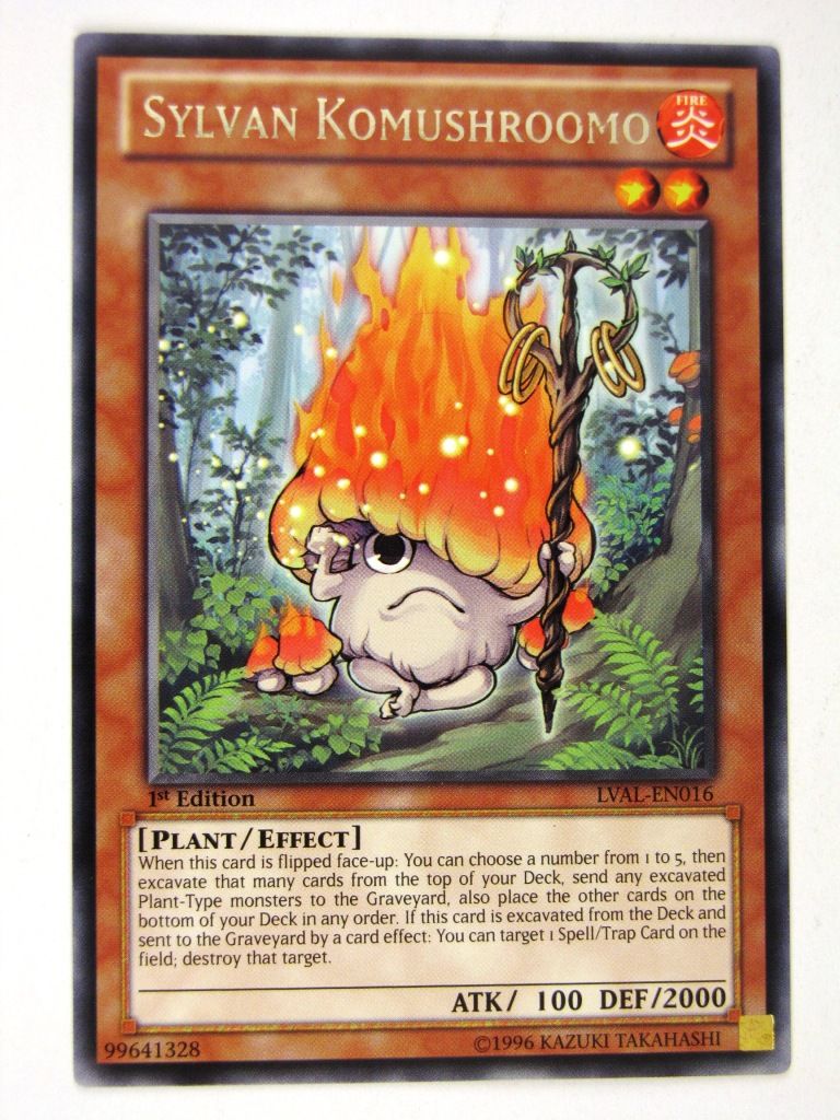 Yugioh Cards: SYLVAN KOMUSHROOMO RARE: LVAL