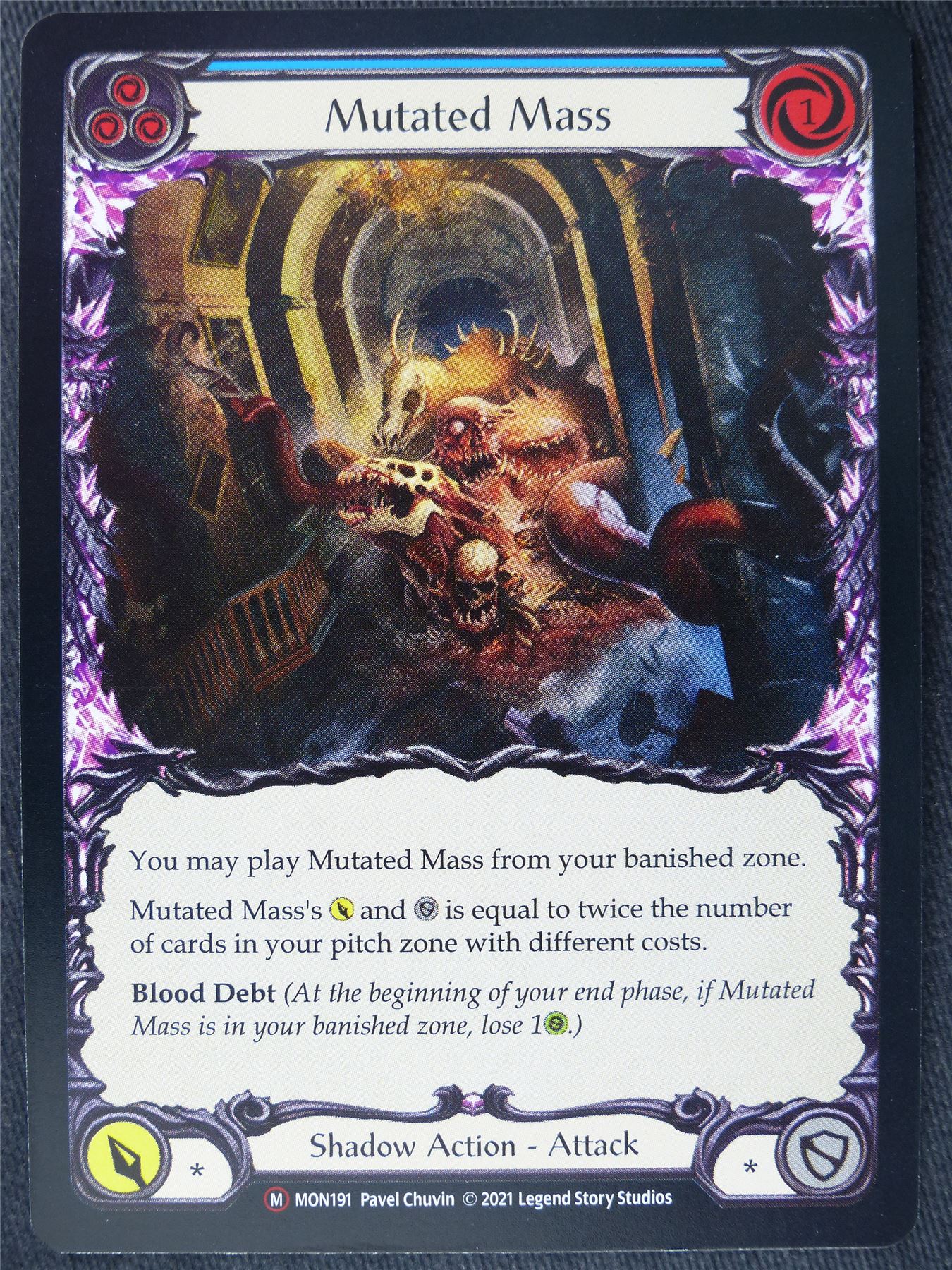 Mutated Mass Blue - Monarch Unlimited - Flesh and Blood Cards #GI