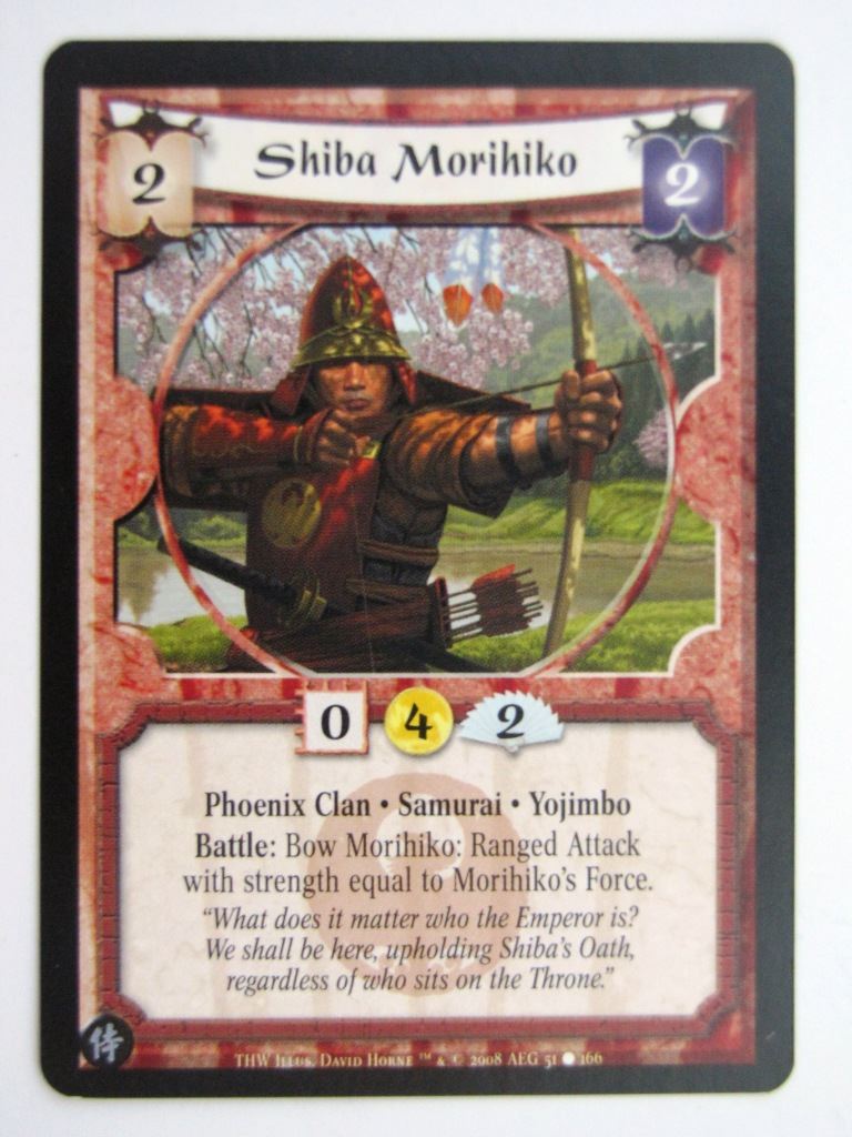 Vintage L5R Cards: SHIBA MORIHIKO # 27G32