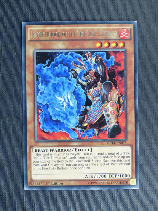 Brotherhood of the Fire Fist - Buffalo MP14 Rare - 1st ed - Yugioh Cards #YI