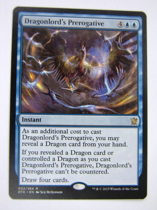 MTG Magic Played Cards: DRAGONLORD'S PREROGATIVE # 7B18
