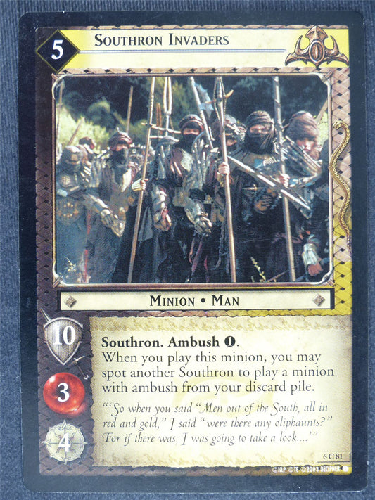 Southron Invaders 6 C 81 - played - LotR Cards #GM